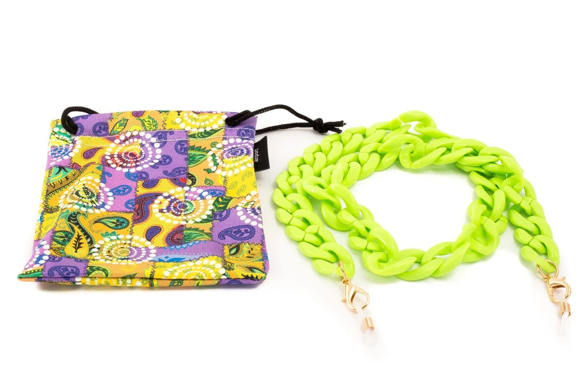 AIRPORT Catenella Per Occhiali Fluo 10037G Verde Fluo 3 AIRPORT Catenella Per Occhiali Fluo 10037G Verde Fluo