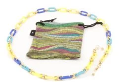 Occhiali Alla Moda -Occhiali Alla Moda airport catenella per occhiali fluo 10378m multicolor blu giallo 1
