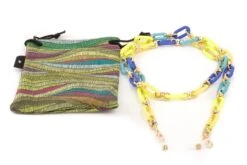 AIRPORT Catenella Per Occhiali Fluo 10378M Multicolor Blu Giallo