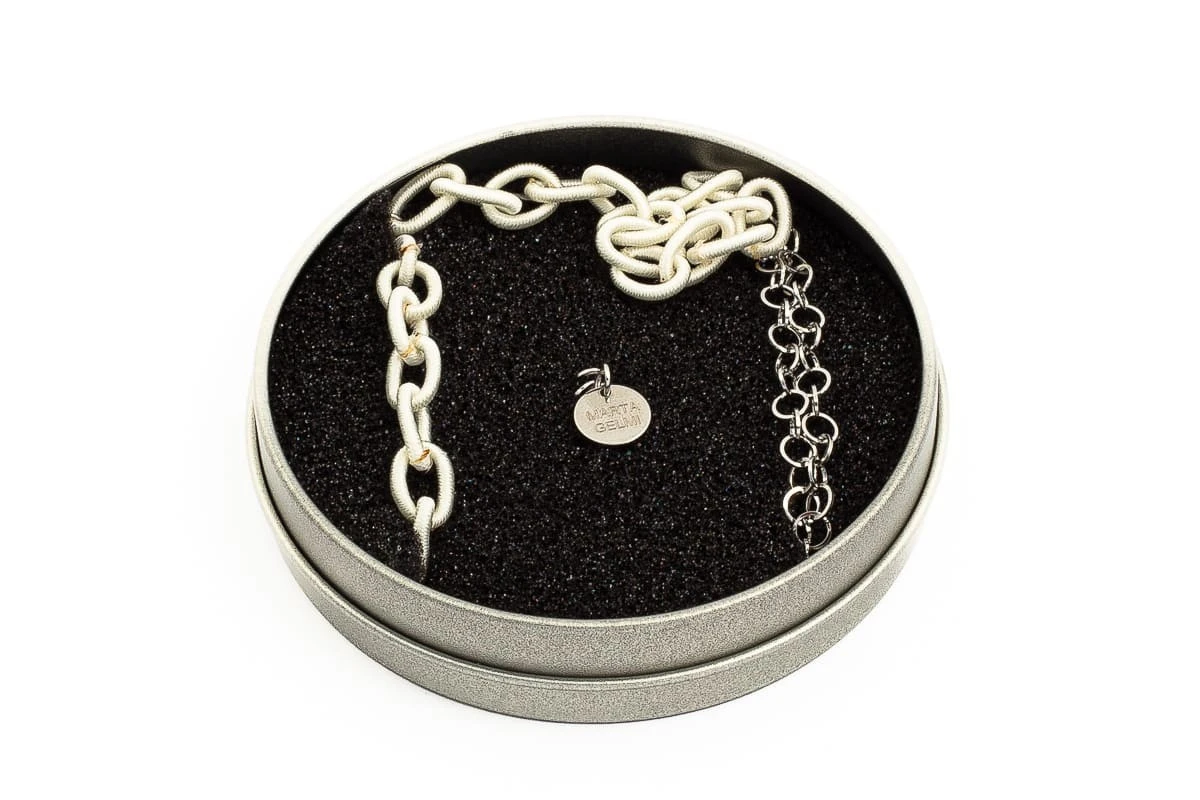 Catenella Occhiali - Collana MARTA GELMI 3XTE Big Chain Bianco 5 Catenella Occhiali - Collana MARTA GELMI 3XTE Big Chain Bianco - immagine 3