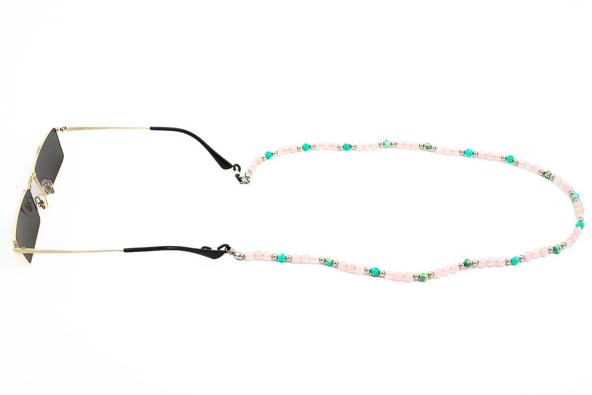 Catenella Occhiali - Collana MARTA GELMI 3XTE Molten Rocks Quarzo Rosa 3 Catenella Occhiali - Collana MARTA GELMI 3XTE Molten Rocks Quarzo Rosa - immagine 2