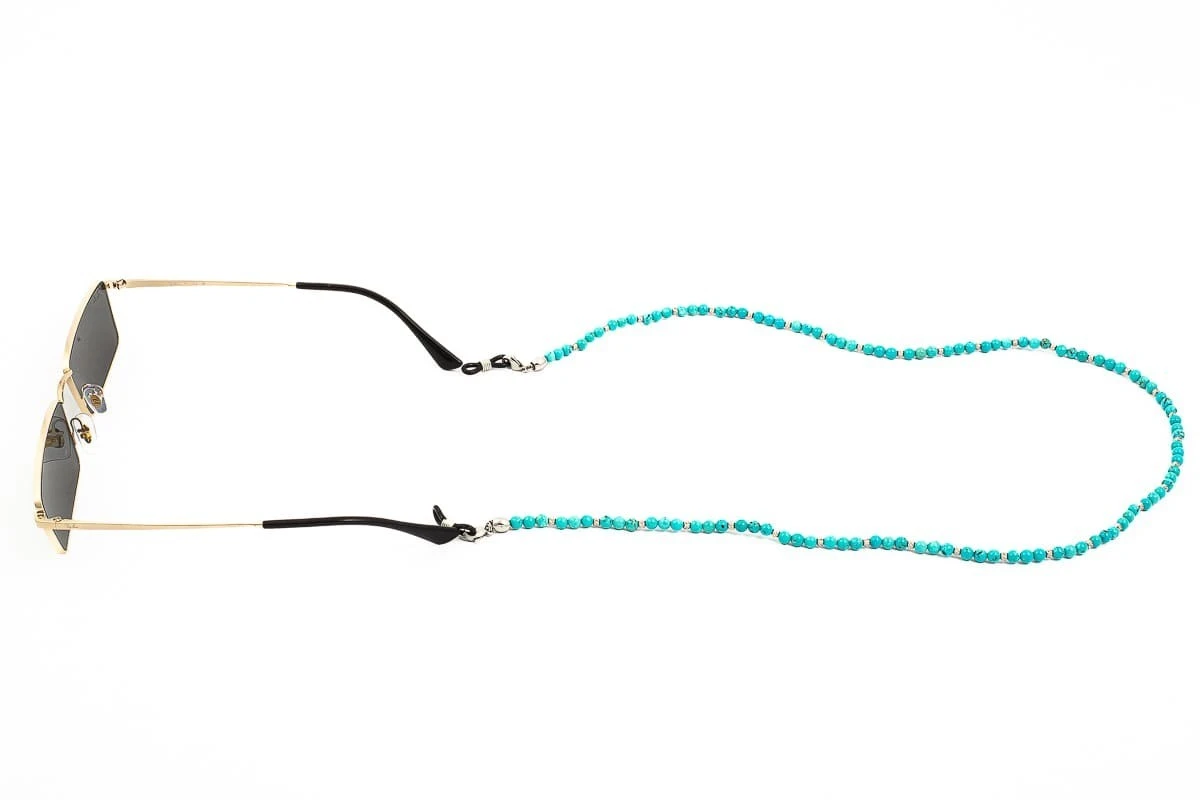 Catenella Occhiali - Collana MARTA GELMI 3XTE Moon Stone Turchese 4 Catenella Occhiali - Collana MARTA GELMI 3XTE Moon Stone Turchese - immagine 2