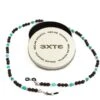 Catenella Occhiali - Collana MARTA GELMI 3XTE Wood Legno Nero E Turchese -Occhiali Alla Moda catenella occhiali collana marta gelmi 3xte wood legno nero e turchese