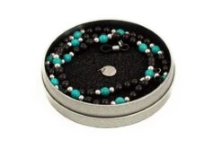 Catenella Occhiali - Collana MARTA GELMI 3XTE Wood Legno Nero E Turchese -Occhiali Alla Moda catenella occhiali collana marta gelmi 3xte wood legno nero e turchese 2