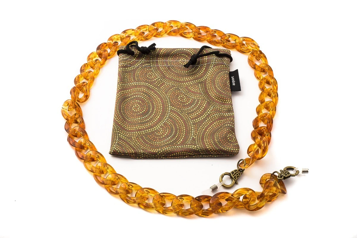 Catenella Per Occhiali Thick AIRPORT 10033 Shiny Orange 4 Catenella Per Occhiali Thick AIRPORT 10033 Shiny Orange - immagine 2