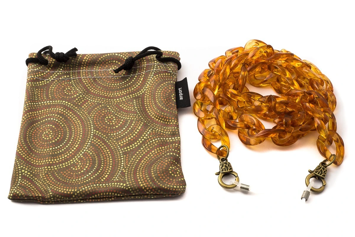 Catenella Per Occhiali Thick AIRPORT 10033 Shiny Orange 3 Catenella Per Occhiali Thick AIRPORT 10033 Shiny Orange