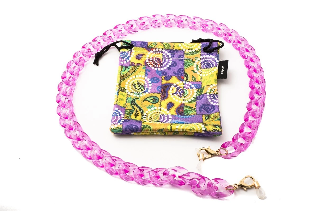 Catenella Per Occhiali Thick AIRPORT 10150 Shiny Pink 4 Catenella Per Occhiali Thick AIRPORT 10150 Shiny Pink - immagine 2