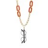 Collana Portaocchiali Magnetica EYESONOFF Deco 70's Oro Arancio -Occhiali Alla Moda collana portaocchiali magnetica eyesonoff deco 70 s oro arancio