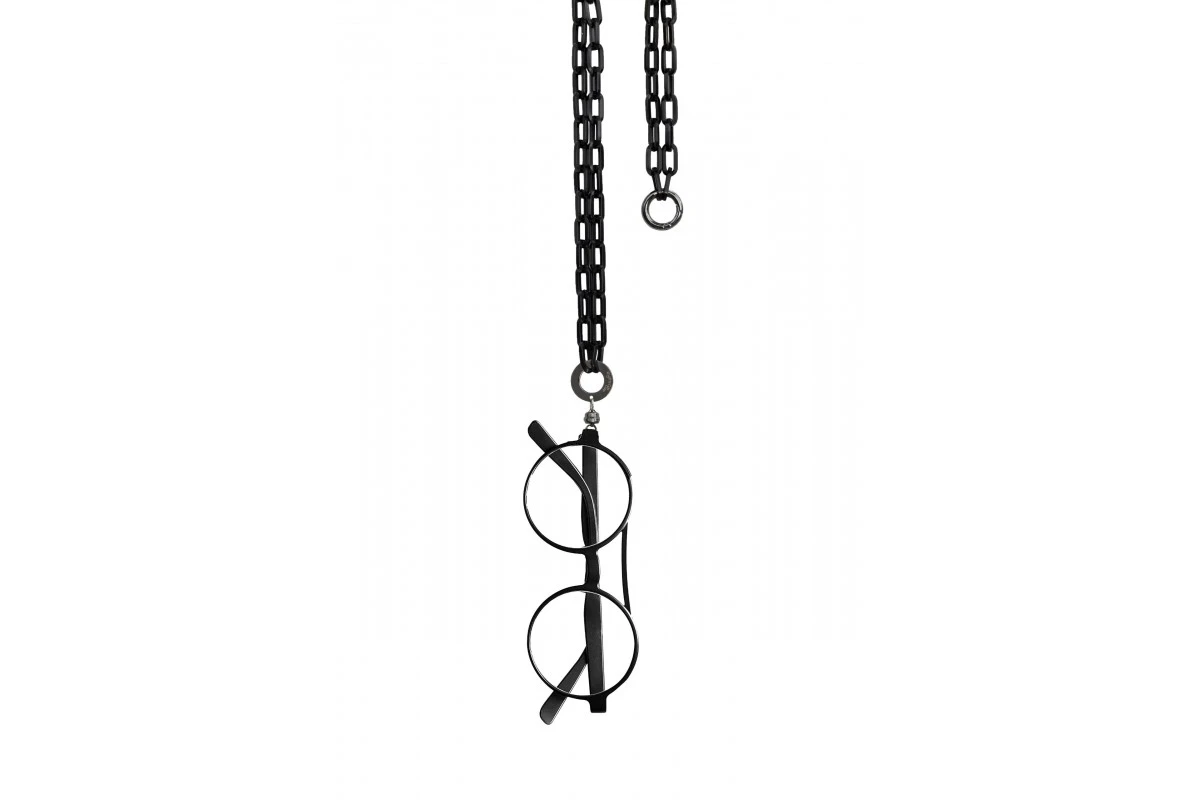 Collana Portaocchiali Magnetica EYESONOFF Mini Deco Nero 4 Collana Portaocchiali Magnetica EYESONOFF Mini Deco Nero - immagine 2