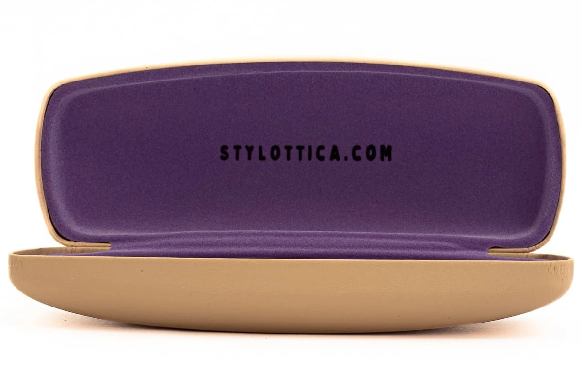 Custodia Occhiali Rigida STILOTTICA Beige Viola 4 Custodia Occhiali Rigida STILOTTICA Beige Viola - immagine 2