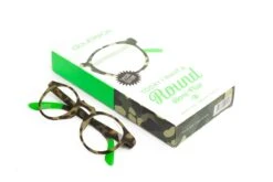 Occhiali Da Lettura Premontati DOUBLEICE Round Demi Fluo Green Turtle