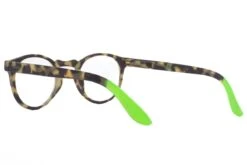 Occhiali Da Lettura Premontati DOUBLEICE Round Demi Fluo Green Turtle -Occhiali Alla Moda occhiali da lettura premontati doubleice round demi fluo green turtle 4