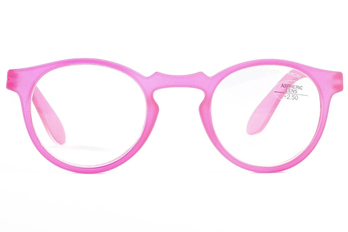 Occhiali Da Lettura Premontati DOUBLEICE Round Fluo Pink 11 Occhiali Da Lettura Premontati DOUBLEICE Round Fluo Pink - immagine 9