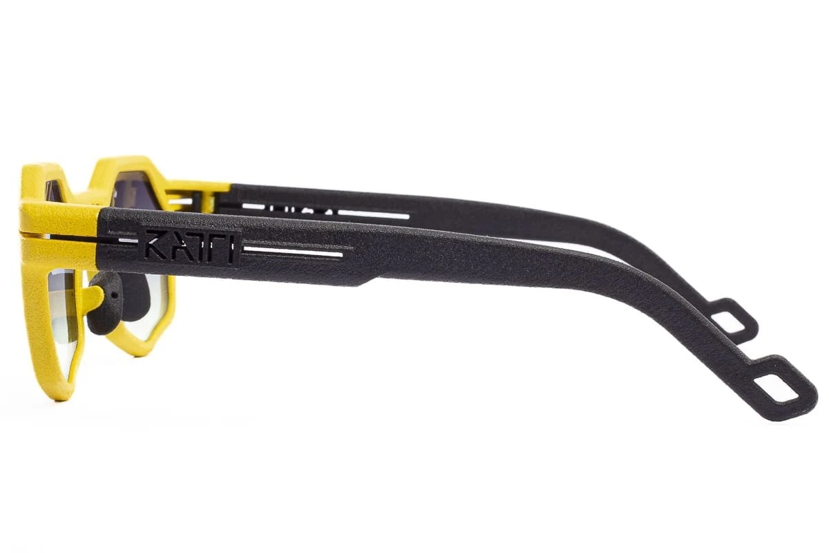 Occhiali Da Sole RATTI EYEWEAR Marte Yellow 3D Printed 6 Occhiali Da Sole RATTI EYEWEAR Marte Yellow 3D Printed - immagine 4
